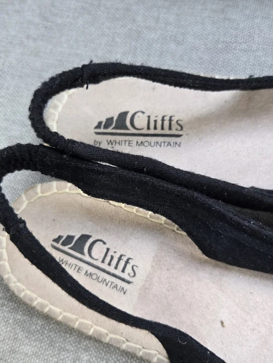 Cliffs By White Mountain Women’s Black Bow Espadrille Flats - Picture 8 of 10